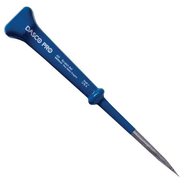 Dasco Pro Scratch Awl, 34 in Dia Shank, 312 in L Shank, 7 in OAL, Steel Handle, Steel Shank 431-0